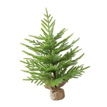 Imagem de IEUDNS Mini árvore de Natal, decoração natalina, enfeite pequeno de mesa para festas e ambientes internos, Verde