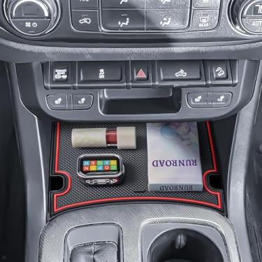 Imagem de RUNROAD Capa de compartimento secreto para console central compatível com acessórios coloridos/canyon 2015-2021 2022, painel interno oculto para Colorado Canyon, bandeja organizadora de apoio de braço