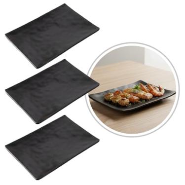 Imagem de Bandeja Travessa Prato Retangular Preta Porções Sushi Sashimi Comida Oriental Japones (3)