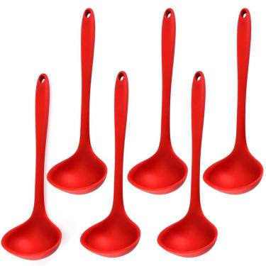 Imagem de Concha De Silicone Vermelha Grande Kit 06 Un