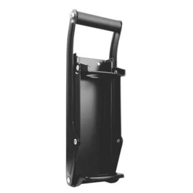 Imagem de Amassador de Latas e Garrafas em Alumínio, Preto, Compactador Manual para Reciclagem, Montagem na Parede