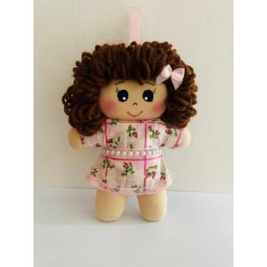 Imagem de Boneca de Pano Chaveiro 18cm – Artesanal