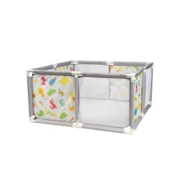 Imagem de Chiqueirinho Cercado Quadrado Infantil Desmontável Portátil - Styll