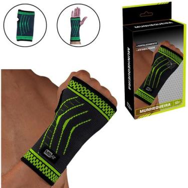 Imagem de Munhequeira Pulso Ajustável Compressão Tendinite Ortopedica - MB, Pret