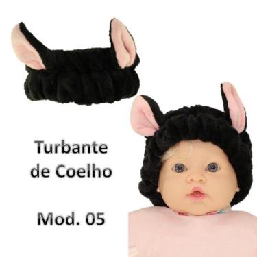 Imagem de Tiara Turbante Faixa De Cabelo Maquiagem Veludo  Adulto - Mundo das Me