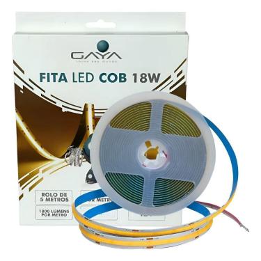 Imagem de Fita Led Cob 18W Gaya Cor 2700K Branco Quente  Amarelo  - Br