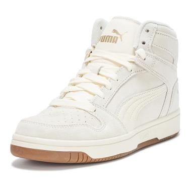 Imagem de Puma Tênis feminino Rebound Layup Mid, Ouro branco quente, 36
