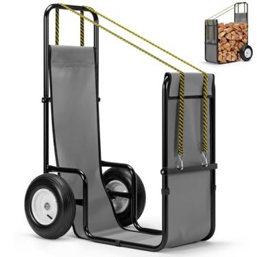 Imagem de VIVOHOME Carrinho de lenha GG com rodas de borracha