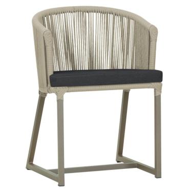 Imagem de Cadeira De Jantar Noronha Alumínio Fendi E11 Trama  Rami