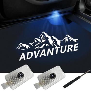 Imagem de ZIFXIS Logotipo de luzes de porta de carro que não desbotam, acessórios de carro compatíveis com Forester Outback Ascent Legacy XV-2 peças