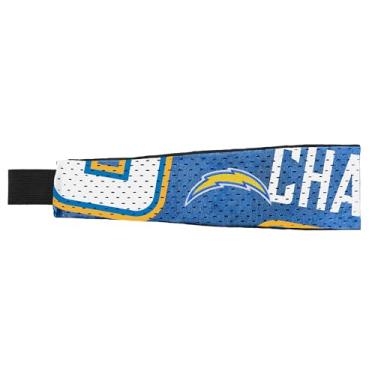 Imagem de Littlearth Faixa de cabeça unissex adulto NFL Los Angeles Chargers Jersey Fanband, cor do time, tamanho único