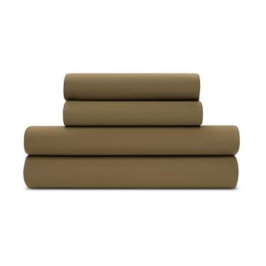 Imagem de BleuBully Conjunto de lençóis de malha de malha modal Pure Beech – Ultramacio, qualidade premium, lençóis de malha de jérsei luxuoso de madeira de faia (verde floresta, King)