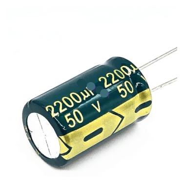 Imagem de 10 pçs/lote P35 alta frequência baixa impedância 50V 2200UF capacitor eletrolítico de alumínio tamanho 16 * 25 2200UF 50V 50V2200uf 20%