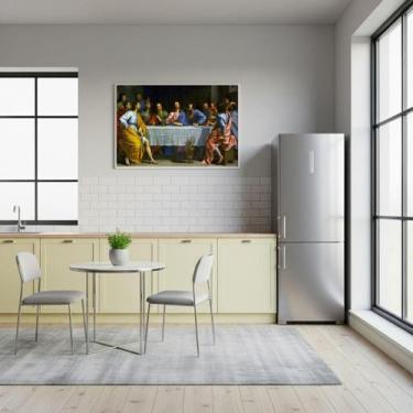 Imagem de Quadro Decorativo Ilustração Da Santa Ceia - 50X70Cm - Quadros On-Line