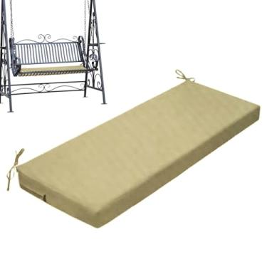 Imagem de Almofada de assento de banco, almofada de banco impermeável para uso externo - almofada de balanço antiderrapante, almofada de sofá resistente ao desbotamento, substituição de espreguiçadeira para