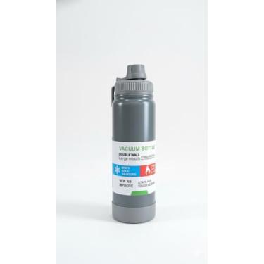 Imagem de Garrafa Térmica 800ml Inox Squeeze Água Quente Frio Isolamento a Vácuo com Infusor de Chá e Alça (Cinza)