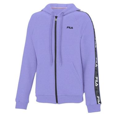 Imagem de Jaqueta Fila Basic Tape Ouline Plus Size Feminina - Lilás XGG-Feminino