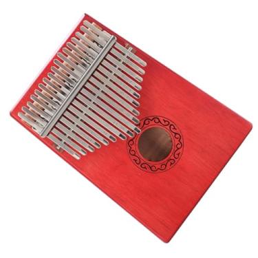 Imagem de Piano de dedo portátil 17 teclas Kalimba Instrumentos de piano de polegar Kalimba com kit de adesivos de martelo de afinação (Cor: G)
