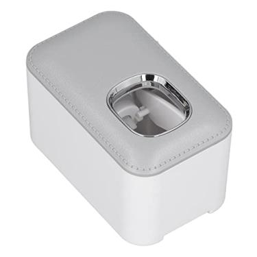 Imagem de Fafeicy Espremedor Automático de Pasta de Dente Com Interface Flexível, Fácil Operação, Design Destacável, Presente Ideal para Montagem na Parede do Banheiro (Cinza)