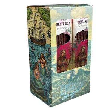 Imagem de Incenso Vila Zen Linha Encanto Das Águas 0% Carvão 12Cxs 8Vr - Lua Mís