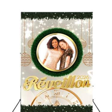 Imagem de Painel Fundo Interativo Ano Novo Tecido Vazado Decoração 1,50x2,20m (FIANV0006)