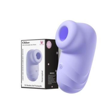 Imagem de Sugador de Clitóris Recarregável em Silicone, 10 Modos de Pulsação, Pequeno, Discreto e Portátil