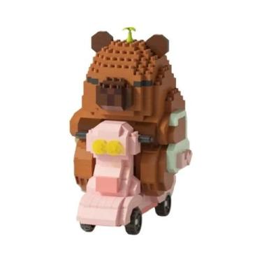 Imagem de Conjunto De Blocos De Montar De Capivara Fofa, Brinquedo STEM Para Cri