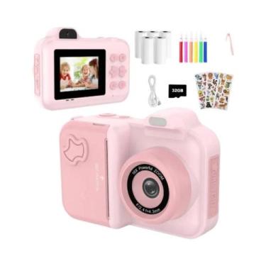 Imagem de Câmera Instantânea Para Crianças Com Impressão Digital Mini Câmera De 