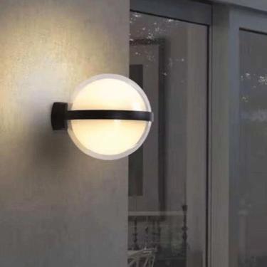 Imagem de Arandela Globo 12w 3000k Preto Embu Led