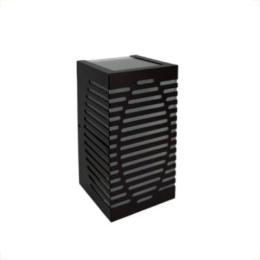 Imagem de Arandela Efeito Luminoso Frisos em Alumínio soquete cores branco, preto ou marrom luminária de parede(COR PRETO TEXTURIZADO,Com Lâmpada Halopim G9 6000k)