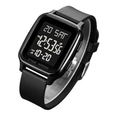 Imagem de Relógio De Pulso Para Mulheres,Pulseira Ajustável Com LED | Relógio De Pulso Quadrado E Fashionável | Para Pai Marido Namorado Esposa Namorada Aniversário Natal Ano Novo Encontros E Deslocamento Diári