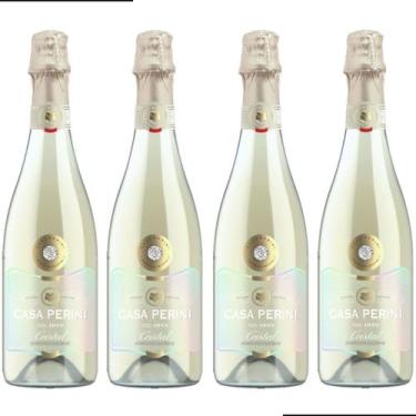 Imagem de Espumante Demi-Sec Cristal Casa Perini 750ml Kit com 4un