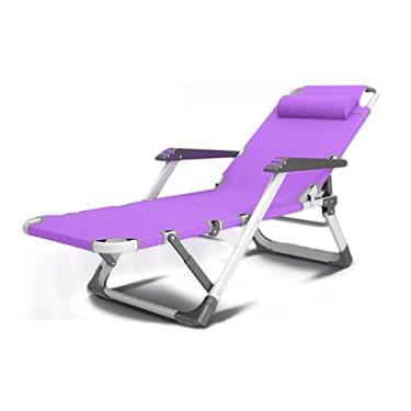 Imagem de YYBOES Espreguiçadeiras, espreguiçadeiras resistentes, móveis de jardim, cadeiras de acampamento e jardim, espreguiçadeiras dobráveis reclináveis à prova d'água de metal para escritório ao ar livre
