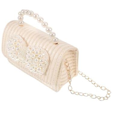 Imagem de Bolsa tiracolo feminina moderna, com laço, palha, bolsa portátil para celular, leve, verão, praia, casual, uso ao ar livre