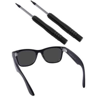 Imagem de BLAZERBUCK Chaves de fenda Ferramentas de fixação de parafuso para óculos de sol Ray-Ban Meta Wayfarer RW4006 50 mm, montagem fácil e ajuste seguro, Preto + preto, 0