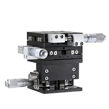 Imagem de Eixo XYZ 40x40 LGD40-L Ajuste Fino Estação de Recorte Deslocamento Manual Plataforma Estágio Linear Mesa Deslizante Tipo Esfera de Aço