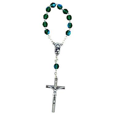 Imagem de Vatican Imports Terço de cristal simples de 4 mm | Contas de cristal italiano | Ótimo presente católico para primeira comunhão e confirmação | Joias cristãs, Cristal