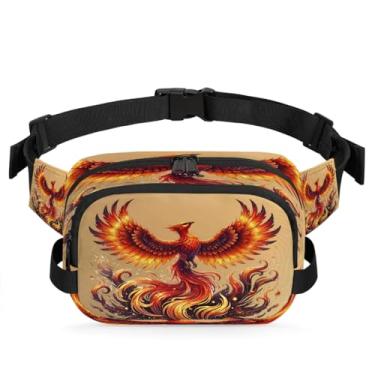 Imagem de Pochete de praia de areia preta pôr do sol para mulheres e homens com alça ajustável, bolsa transversal, bolsa de peito, bolsa tiracolo, Cor 25