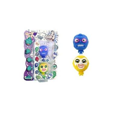 Imagem de 2 Bonecos Homem Azul e Palhaço Amarelo - Splats Head Mini
