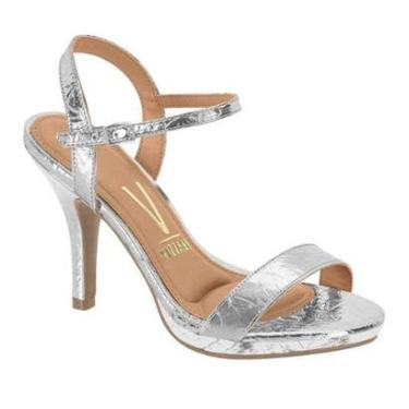 Imagem de Sandália Feminina Salto Alto Prata Vizzano 6210.1119-Feminino