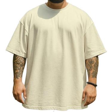 Imagem de Camiseta Oversized Unissex 100% Algodão P ao G1 - Made in Franca, Off 
