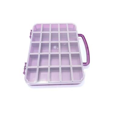 Imagem de Maleta Plastica Organizadora Joy 25 Divisórias - Roxa