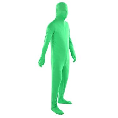 Imagem de aqxreight Fotografia Chromakey Bodysuit Unissex Stretch Fantasia Adulto Desaparecendo para 180 Cm No óbvio Smoo Fotografia Chromakey BodysuitChromakey Body SuitGreen (160cm)