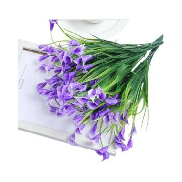 Imagem de Buquê De Lírios Calla Artificiais De 33cm 1/3/5PCS Flores Falsas Para 