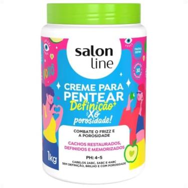 Imagem de SALON LINE CREME PENTEAR DEFINICAO CACHOS XO POROSIDADE 1KG