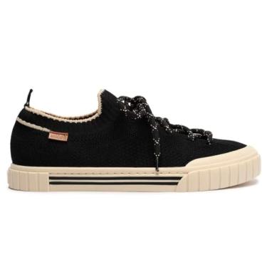 Imagem de Tênis Anacapri Slip On Knit Alê Preto - Feminino - 40 - Preto