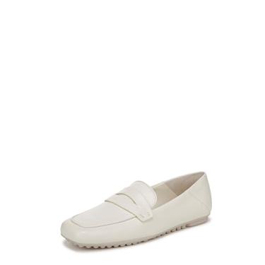 Imagem de Franco Sarto Mocassim feminino Zury Driving Style, Couro branco creme, 7.5 Wide