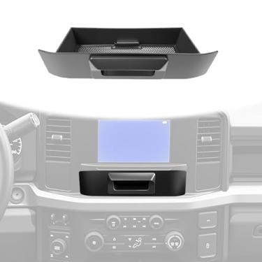 Imagem de HUYINPJ Organizador de gaveta de tela de 20 cm compatível com Ford Super Duty XL F250 F350 F450 F550 2023-2025 organizador de console central bandeja de armazenamento caixa de armazenamento para