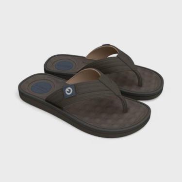 Imagem de Chinelo Cartago Alabama Masculino, Marrom, Bege, Cinza, 39