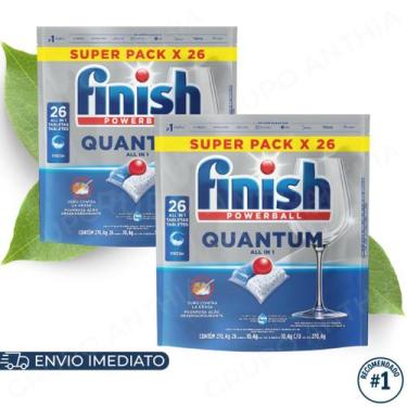 Imagem de Kit Finish Detergente em Tablete para Lava Louças 26tabs Original Limp